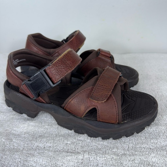 Redhead Mens Leather Sandals Outdoor Adjustable Strap Size 9‎ Brown - Picture 1 of 10